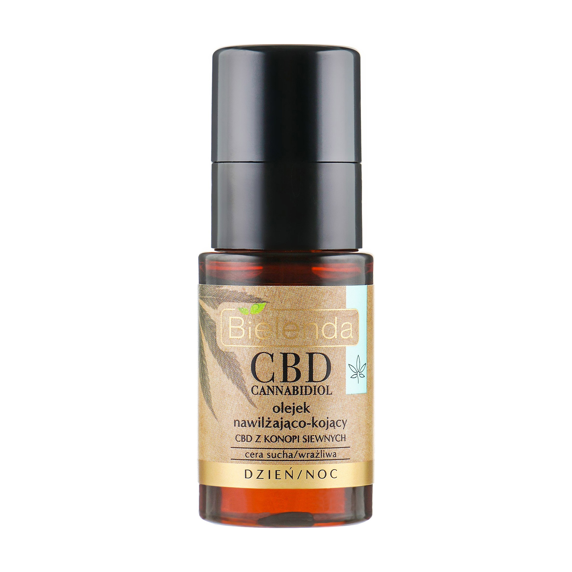 Зволожувальна олія для обличчя Bielenda CBD Cannabidiol для сухої та чутливої шкіри, 15 мл